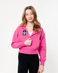 Stowe Kids Hoodie Jacket Magenta