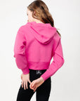 Stowe Kids Hoodie Jacket Magenta