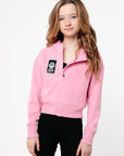 Stowe Kids Hoodie Jacket Pink