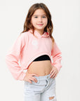 First Tracks Kids Hooded Long Sleeve Crop Top