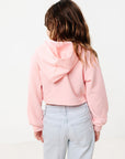 First Tracks Kids Hooded Long Sleeve Crop Top