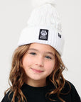 Pow Kids Cropped Puffer Vest and Opal Puffer Hat