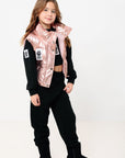 Okemo Kids Pink Metallic Vest