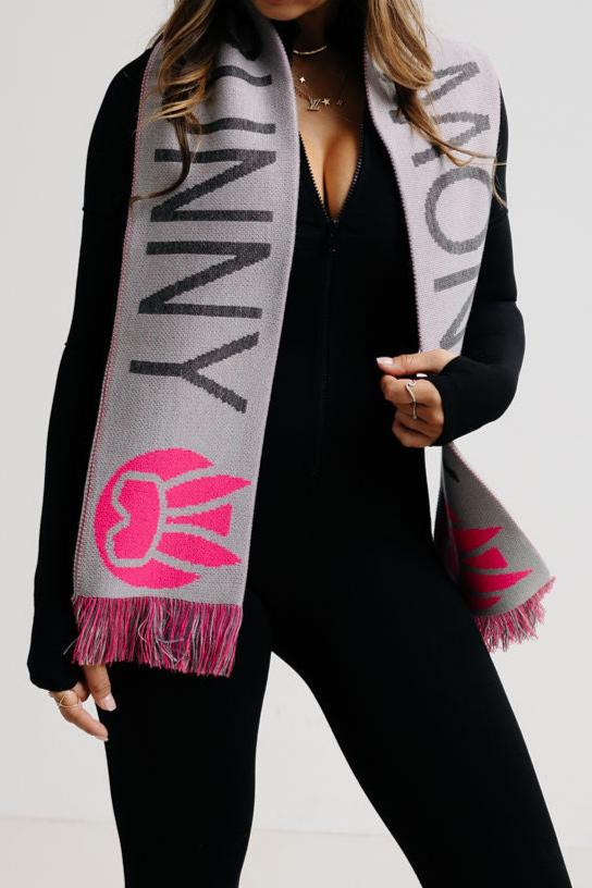 Munich Scarf Pink and Black