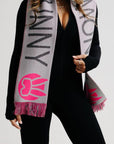 Munich Scarf Pink and Black