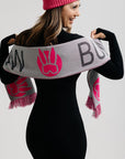 Munich Scarf Pink and Black