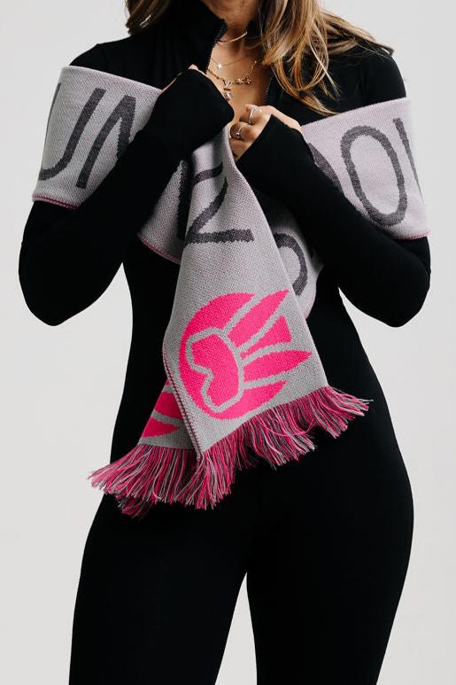 Munich Scarf Pink and Black