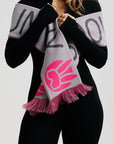 Munich Scarf Pink and Black