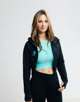 Lake Louise Crop Hoodie Black