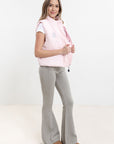 Arapahoe Basin Pink Vest and Sun Peaks Grey Sweater Pants