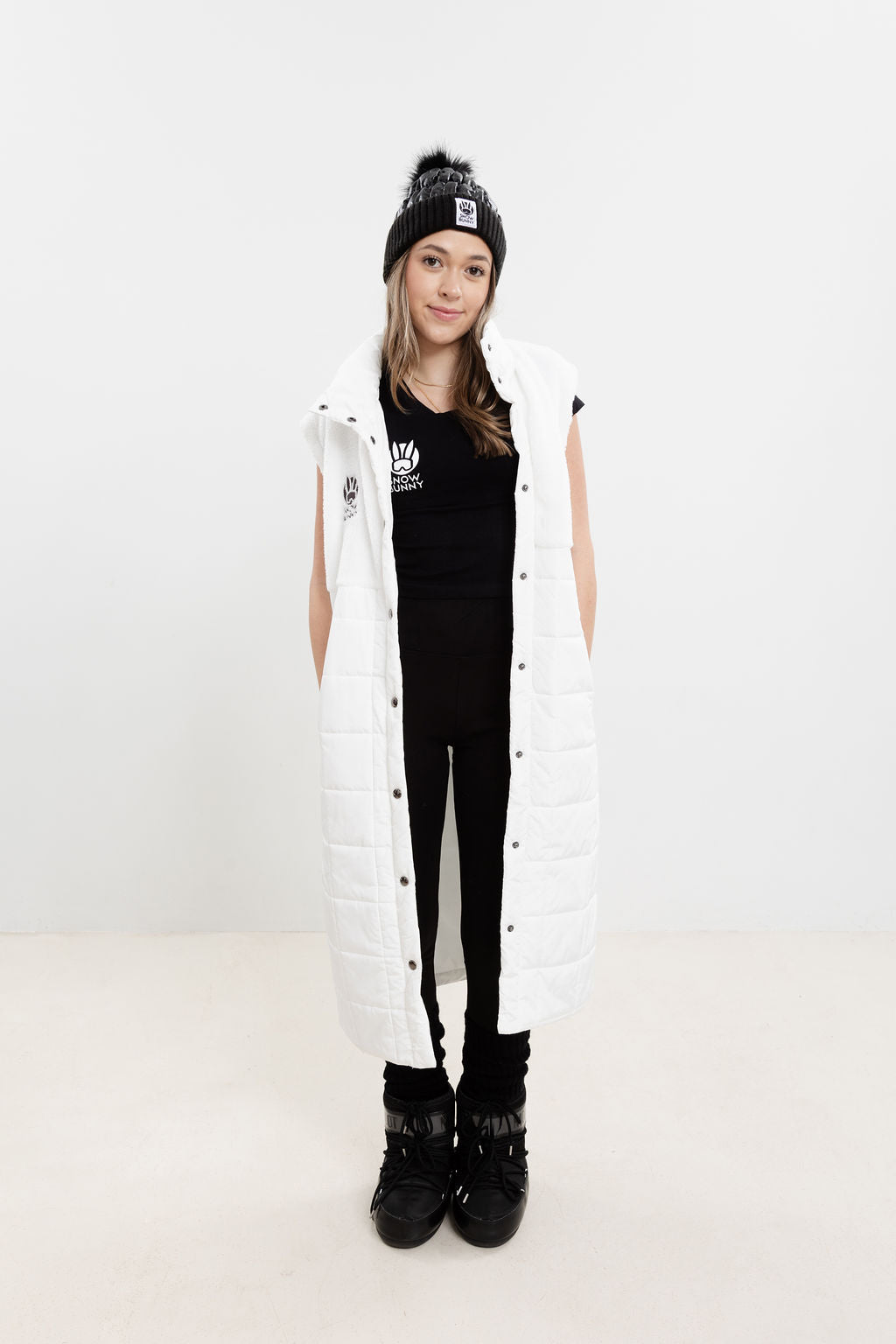 Marmot Sleeveless Puffer Coat White