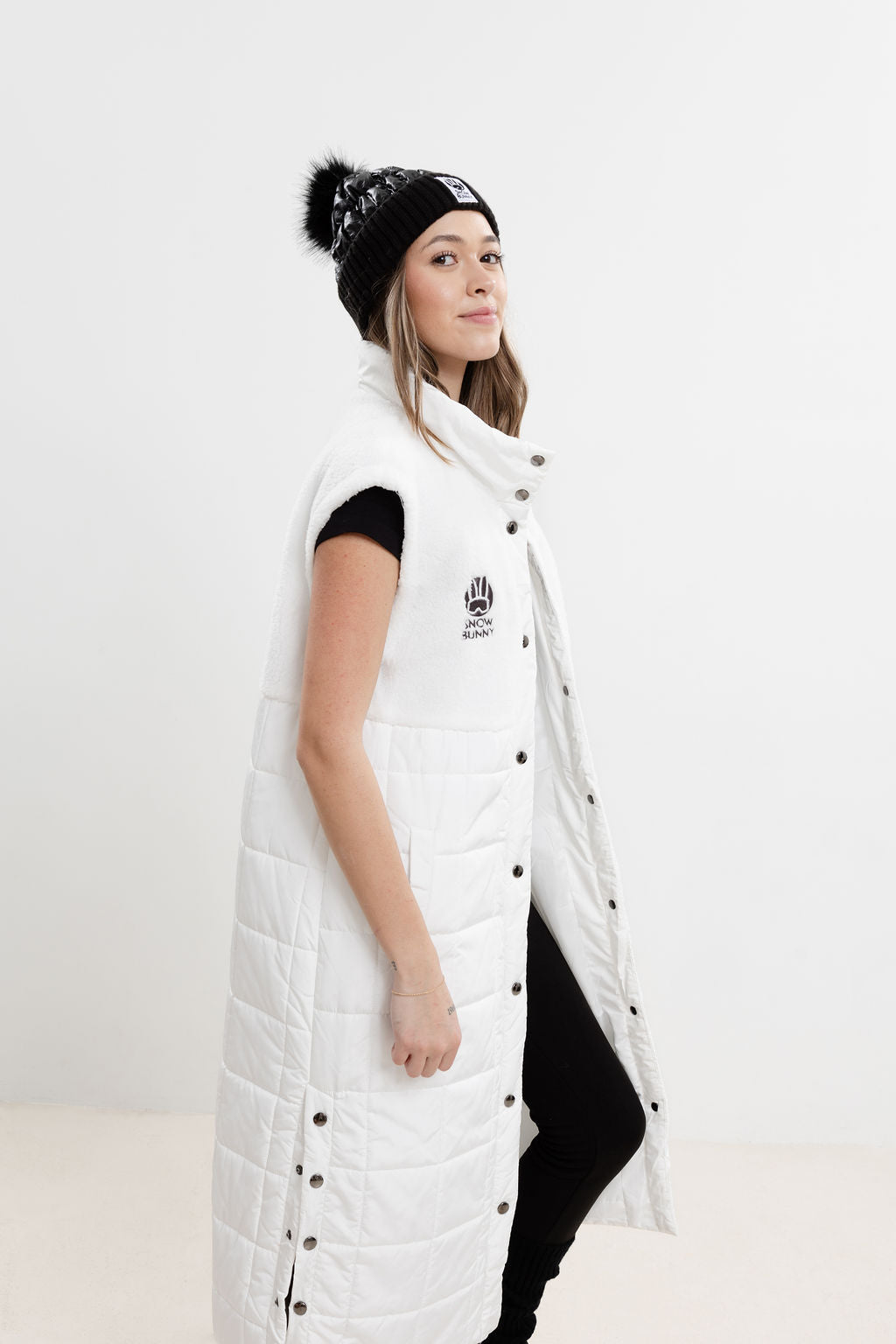 Marmot Sleeveless Puffer Coat White