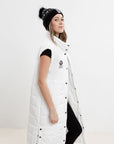 Marmot Sleeveless Puffer Coat White