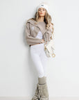 Portillo Crop Sweater Mocha