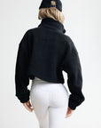 Zermatt Crop Fleece Black