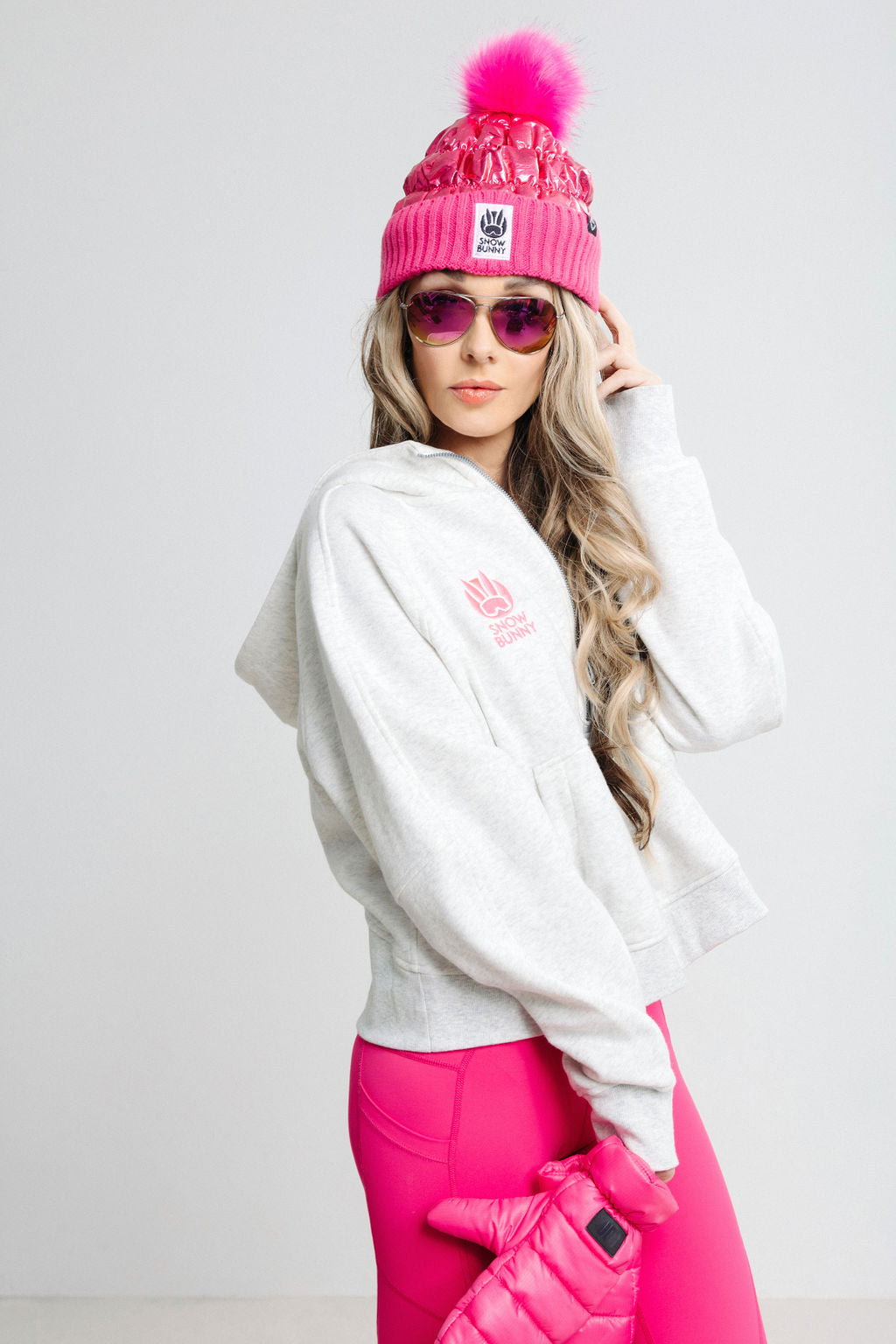 Mammoth Puffer Hat -Hot Pink