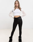 Echo Faux Leather Fleece Lined Pants