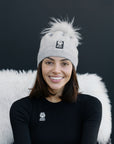 Big Sky Cashmere Hat Heather Grey