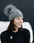 Big Sky Cashmere Hat Dark Grey